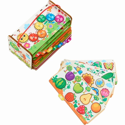 Сортер развивающий Умный комодик - На ферме, фигуры вкладыши